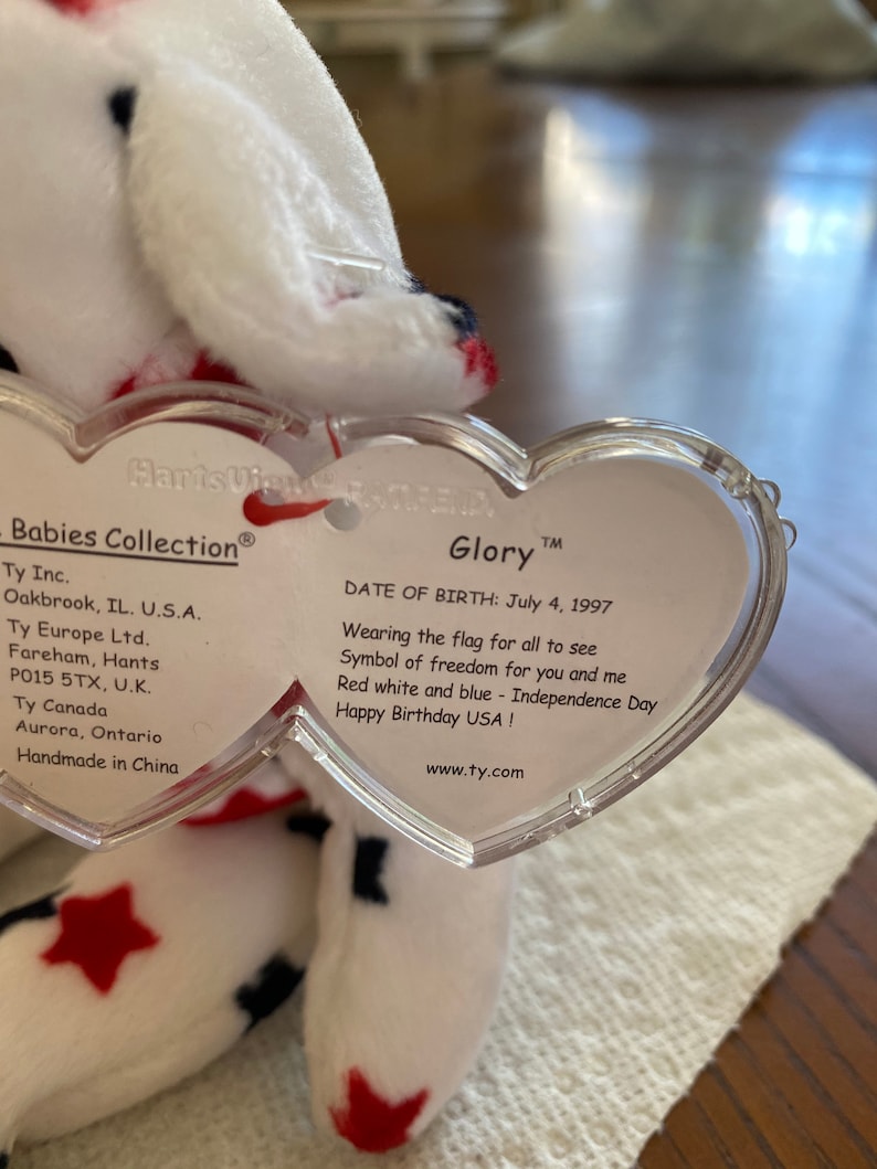 RARE Glory Beanie Baby WITH Tag Errors Etsy
