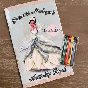 Ausmalbilder Disney Prinzessin Tiana und Naveen