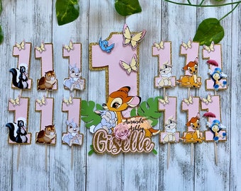 Bambi Cake Topper, Bambi Cupcake Topper, Bambi Birthday, Bambi Highchair Banner, Bambi Birthday Banner, Bambi Birthday Package