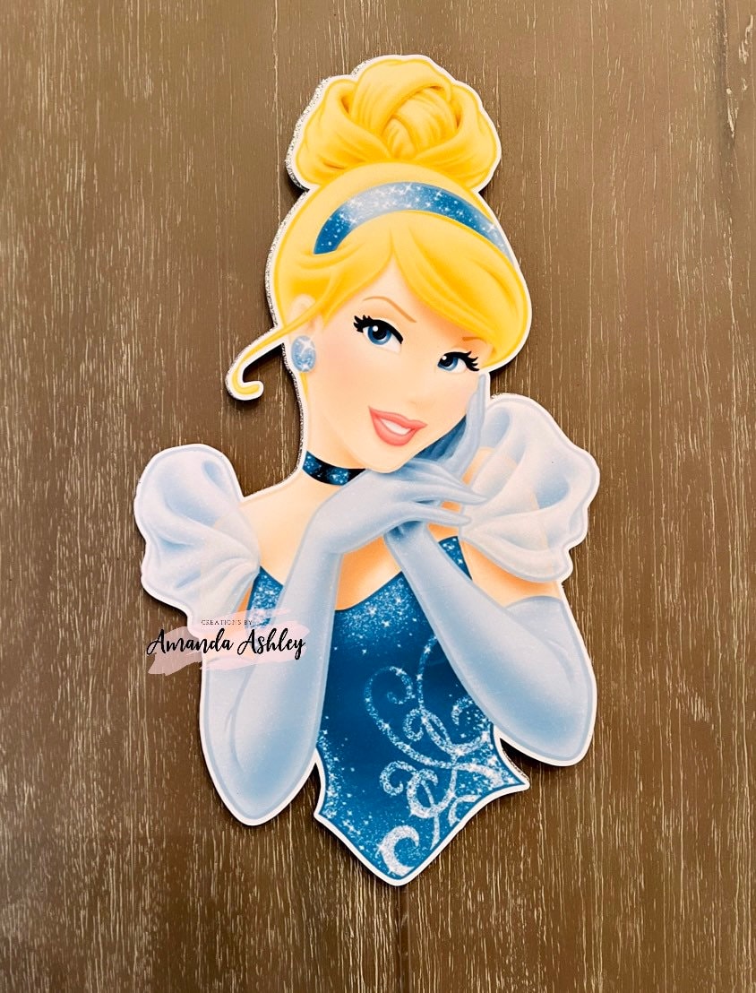 Cinderella Princess Inspired Cake Topper Cupcake Toppers | Etsy