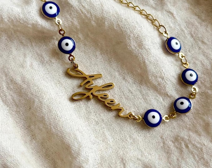 Custom Evil Eye Bracelet