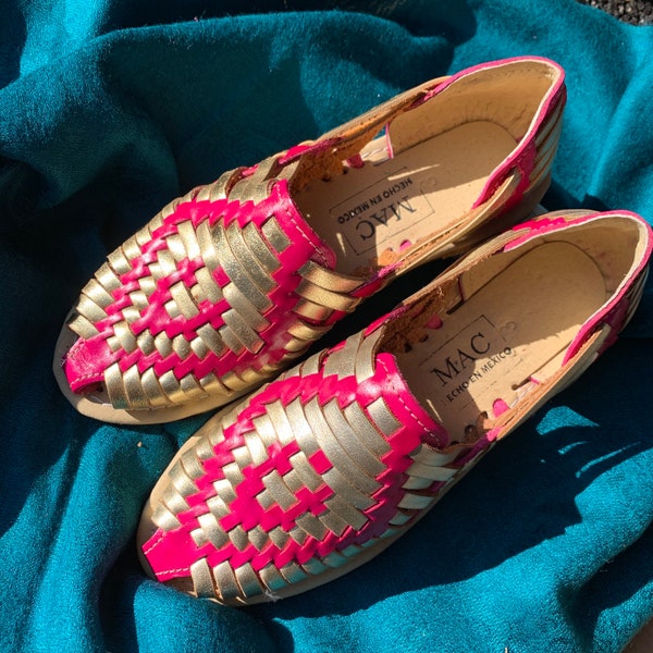 gold huaraches