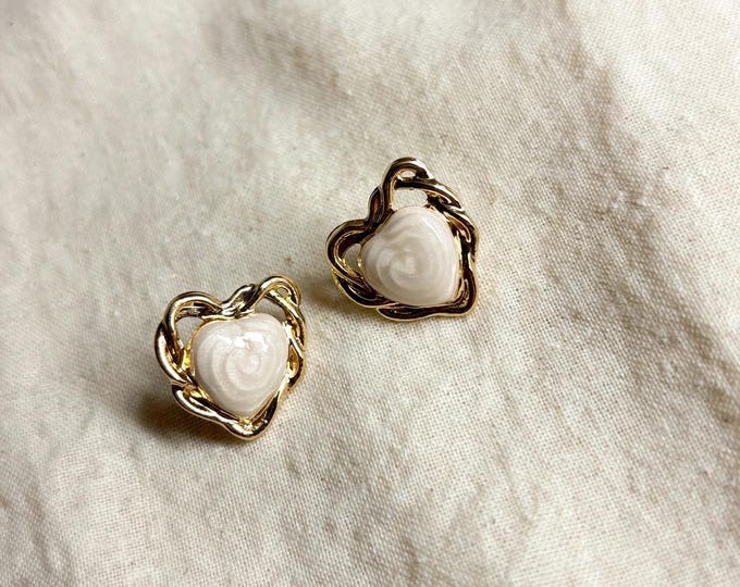 Heart Stud Earrings