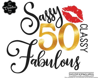 50th Birthday Svg Etsy