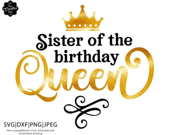 Download Birthday Queen Svg Etsy