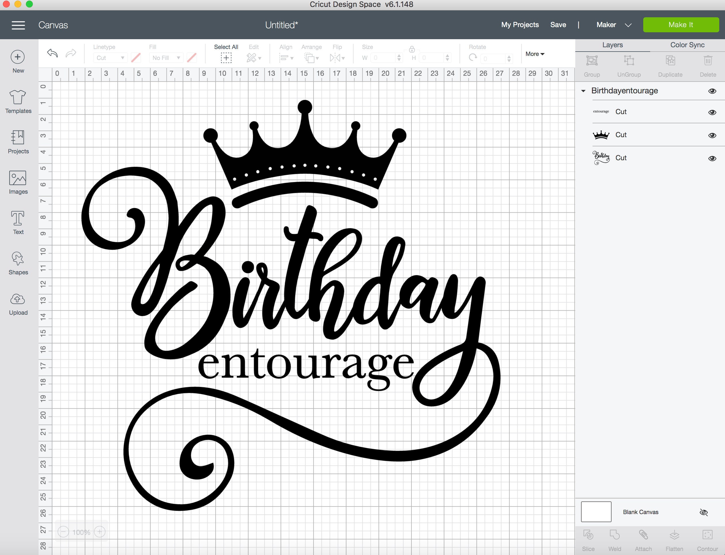 Download Birthday entourage svg Birthday Queen svg birthday queen | Etsy