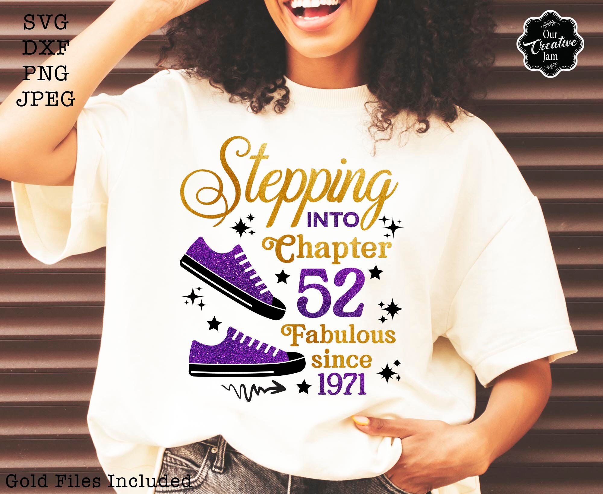 Stepping Into Chapter 52 SVG, 52nd Birthday Svg, 52 Birthday