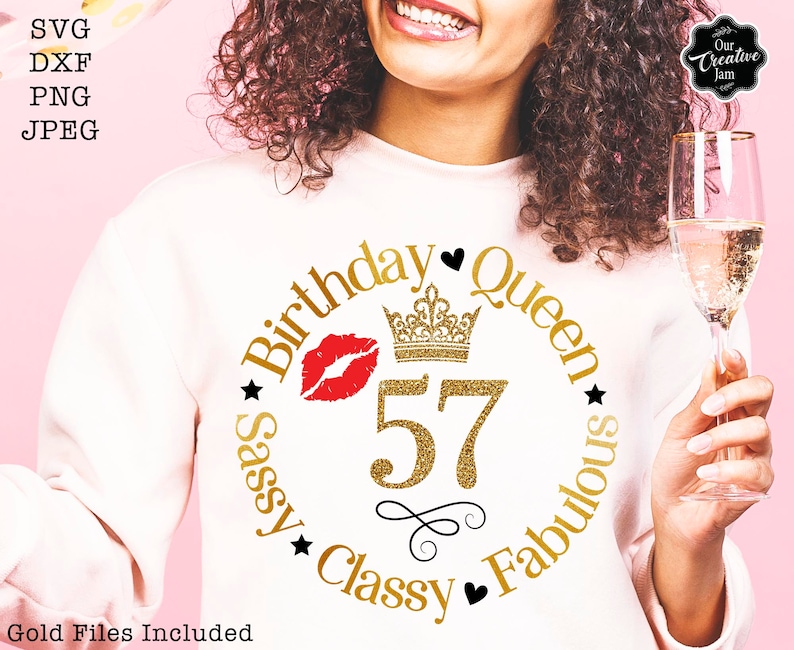 57 Sassy Classy Fabulous Svg 57th Birthday Svg 57th Birthday - Etsy