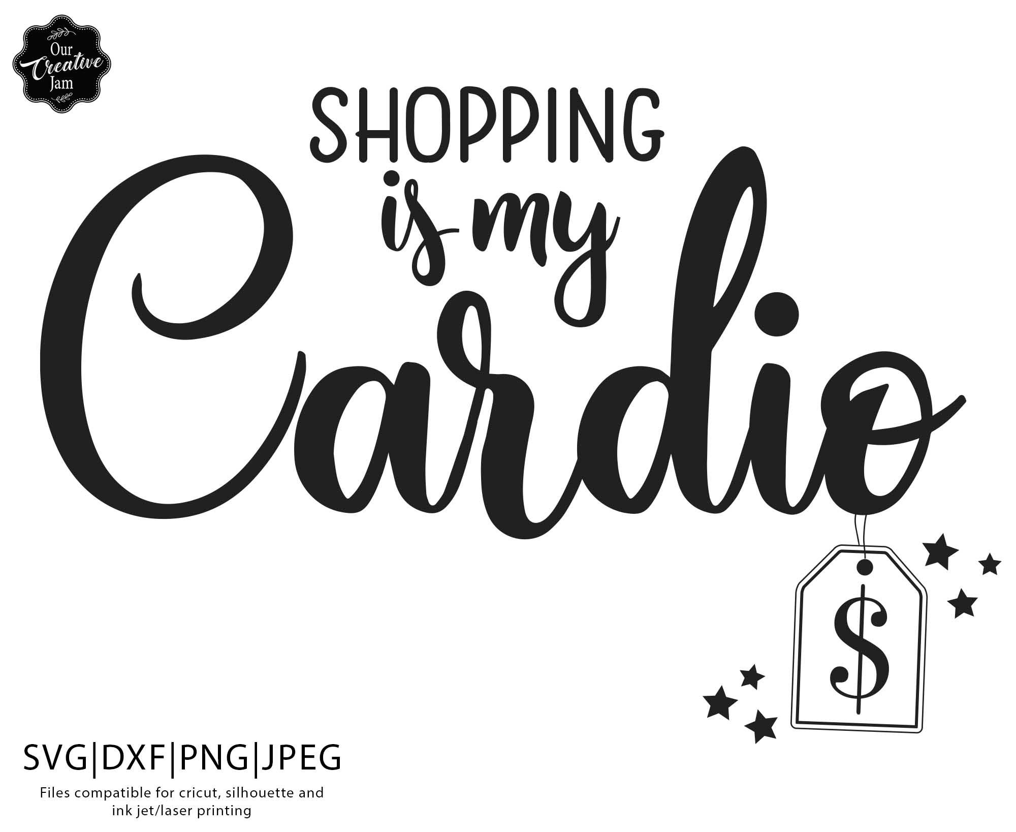 Shopping is My Cardio Svg is My Etsy