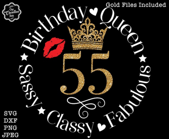 55 Birthday T-Shirt. Fifty-Five And Fabulous Tshirt For Lady 55 Birthday T-Shirt. Fifty-Five And Fabulous Tshirt For Lady