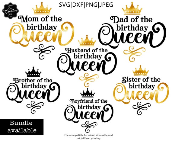 Queen Birthday Svg 40th Birthday Queen Svg Birthday Svg Queen Svg
