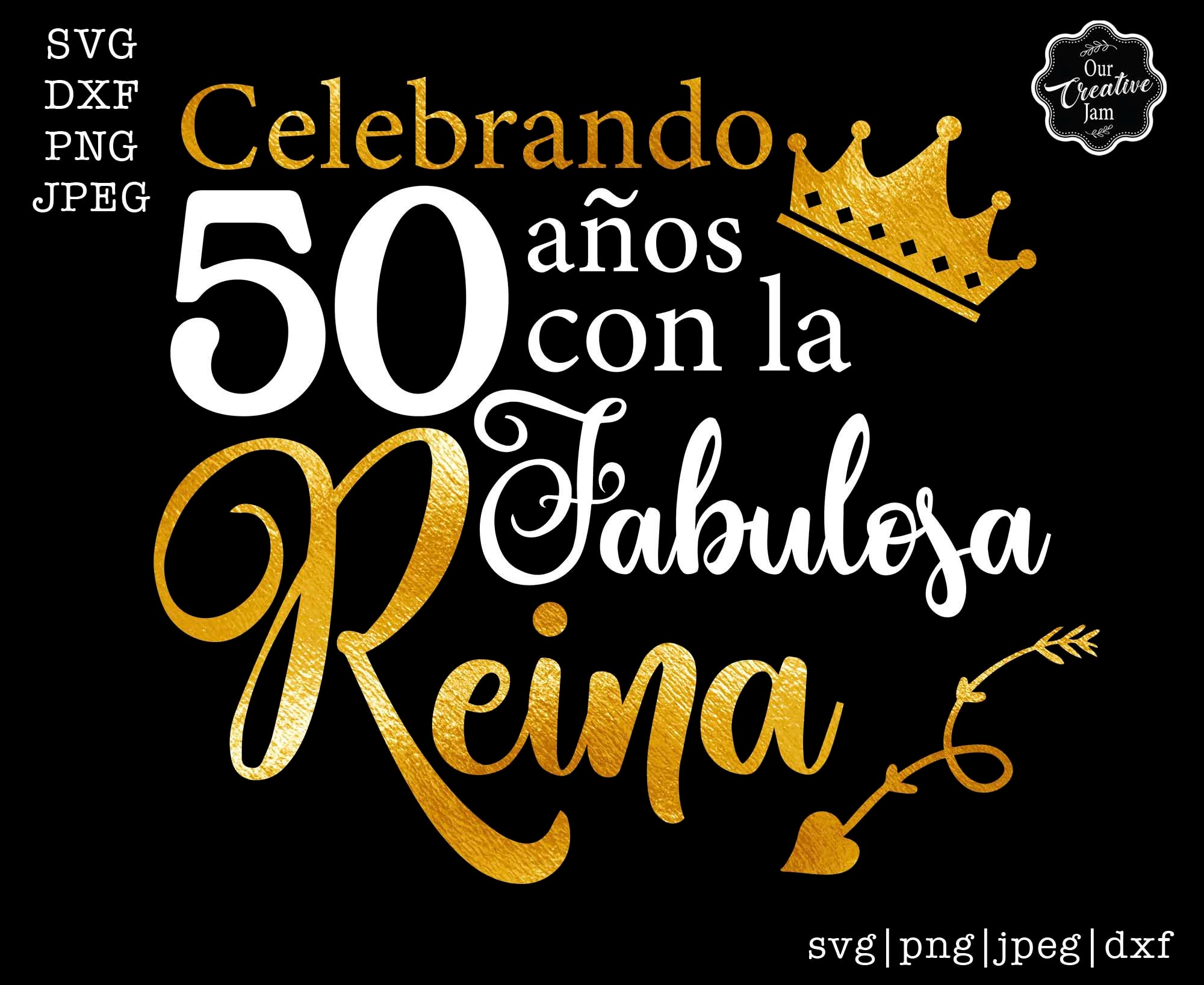 50 corona 50 cumpleaños 50 años Pegatina