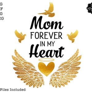 In loving memory svg, Rip svg, Memorial svg, In memory svg, Rest In Peace svg, funeral svg, sympathy svg, Loss svg,angel wings svg,decal svg