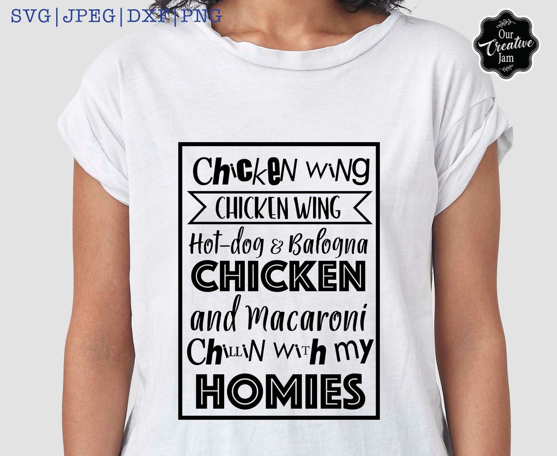 Chicken wing song svg chicken wing png Chillin with my Etsy