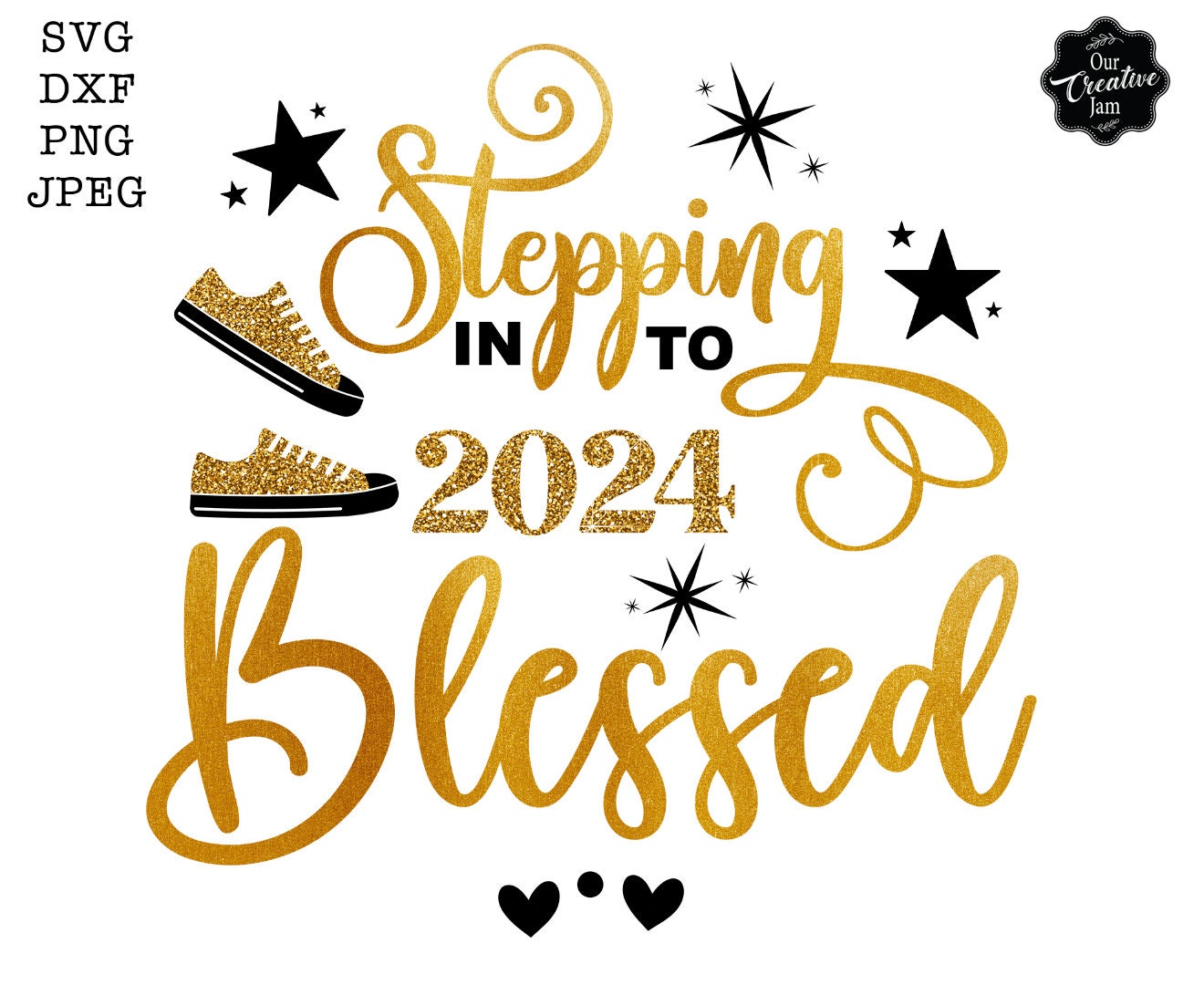 2024 年へのステップ 祝福された svg、2024 svg、祝福された svg、2024 svg 新年おめでとう、2024 昇華、2024 png  新年、2024 パーティー SVG、HNY svg - Etsy 日本, image size:1320x1080