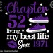 Chapter 52 SVG, 52nd Birthday Svg, 52 Birthday SVG, 52 SVG, Born in ...