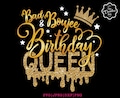 Bad and Boujee svg, Bad and Boujee Birthday Queen Svg, bad and boujee png, Birthday Drip svg, Boujee svg, Drip svg, birthday drip png,cricut product logo