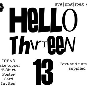 Official Teenager SVG, official teenager cake topper, official teenager png, thirteen svg, 13th birthday svg, 13th svg, 13th birthday png,