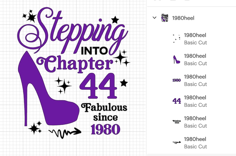 Stepping Into Chapter 44 Fabulous Since 1980 Svg, 44th Birthday Svg ...