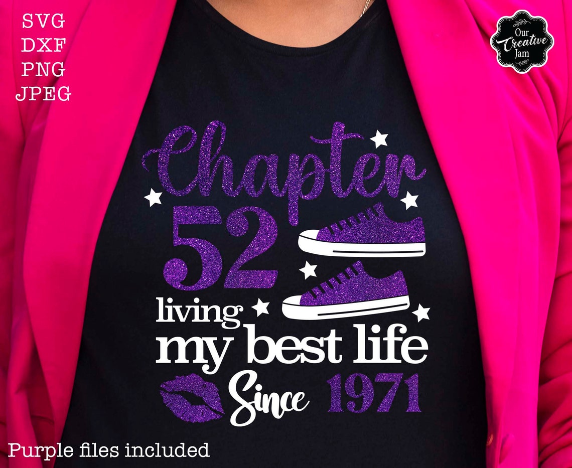 Chapter 52 SVG, 52nd Birthday Svg, 52 Birthday SVG, 52 SVG, Born in ...