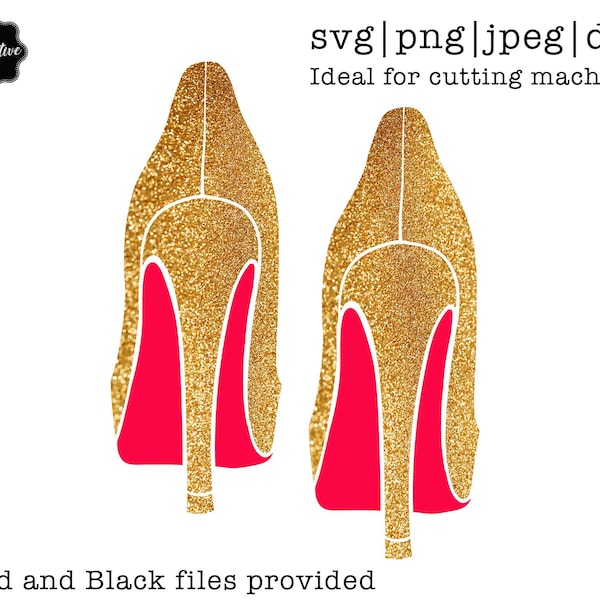 red bottom stiletto heels svg, stiletto heels svg, red bottom shoes svg, heels svg, high heels svg, louboutin svg, gold heels svg,shoes svg