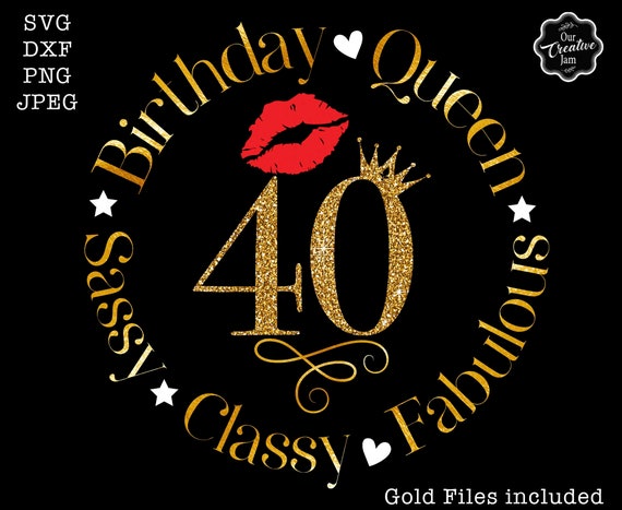40 and Fabulous Svg Fabulous at 40 Svg 40 and Fab Svg 40th - Etsy