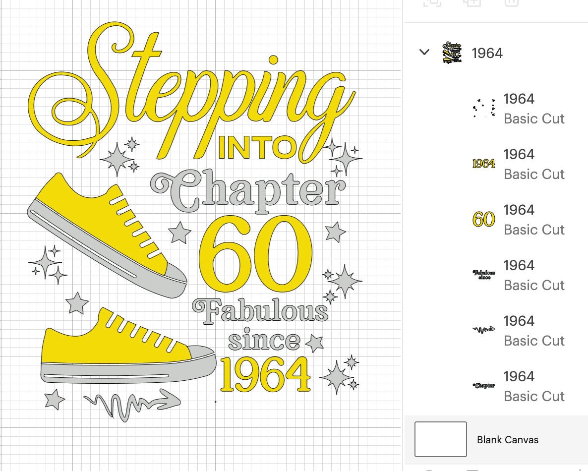 Stepping Into Chapter 60 Fabulous Since 1964 Svg, 60th Birthday Svg ...