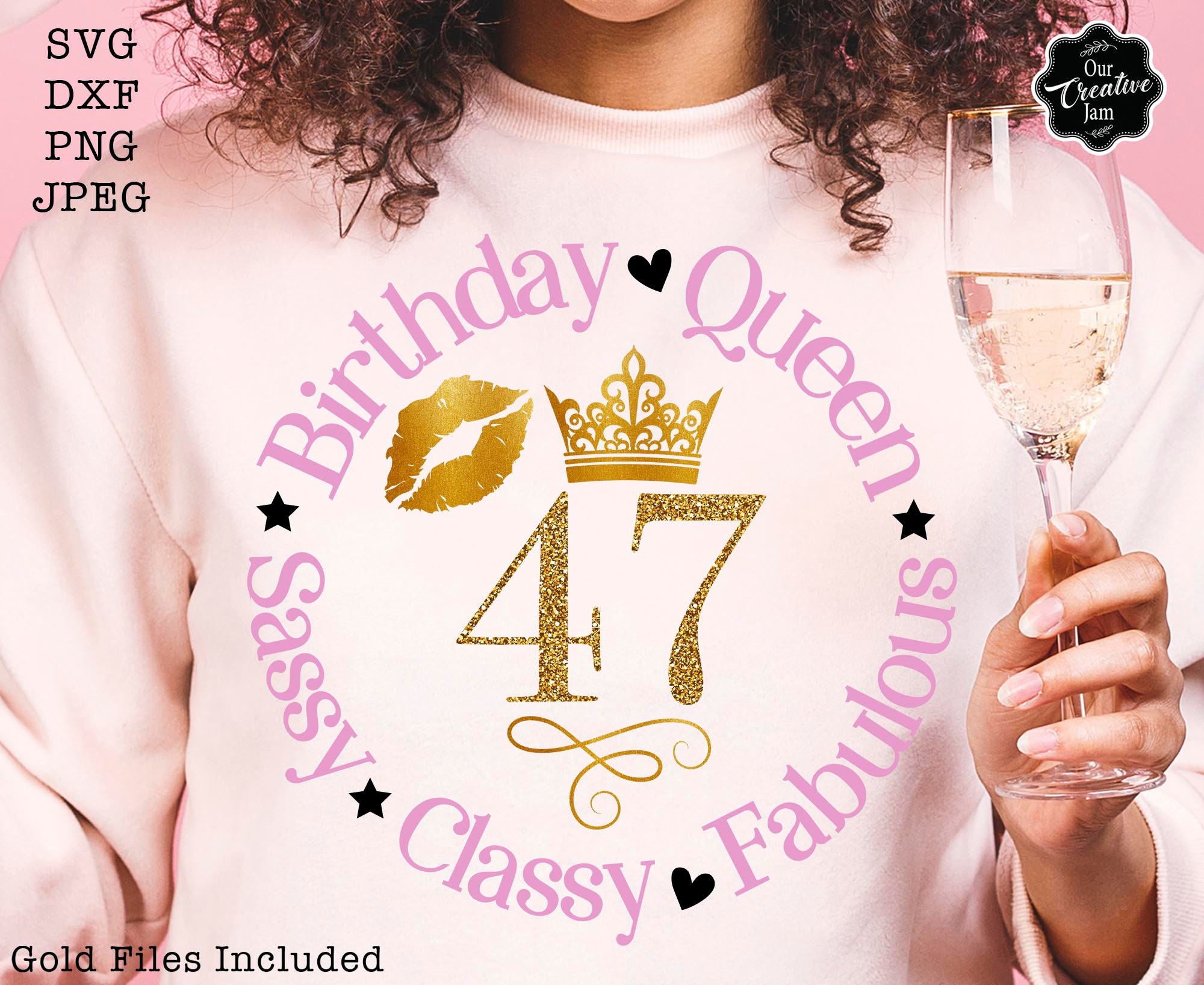 47 and Fabulous Svg, 47 and Fab Svg, 47th Birthday Svg for Women, 47th ...