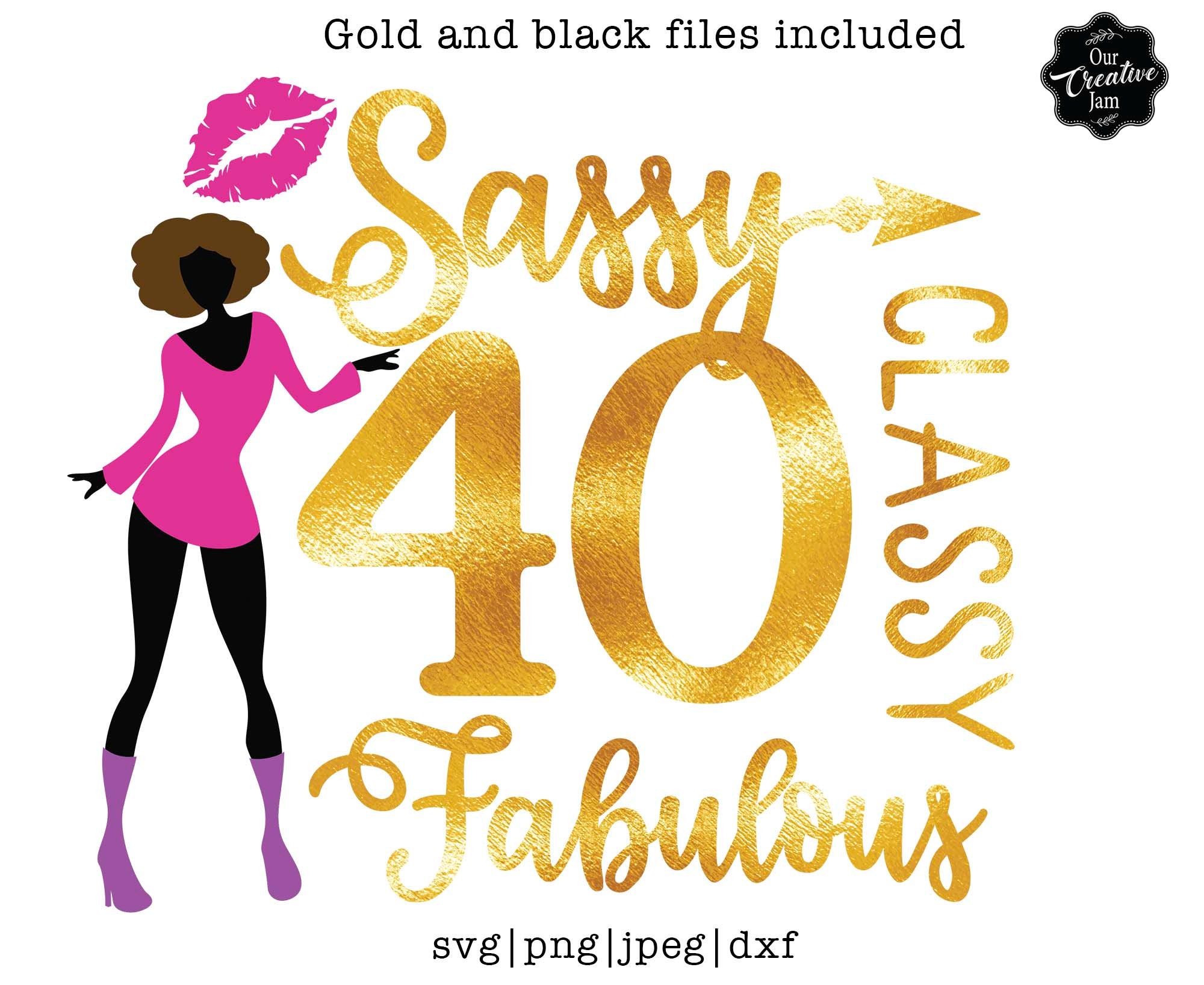 40 And Fabulous Svg 40 And Fab Svg 40th Birthday Svg For Etsy
