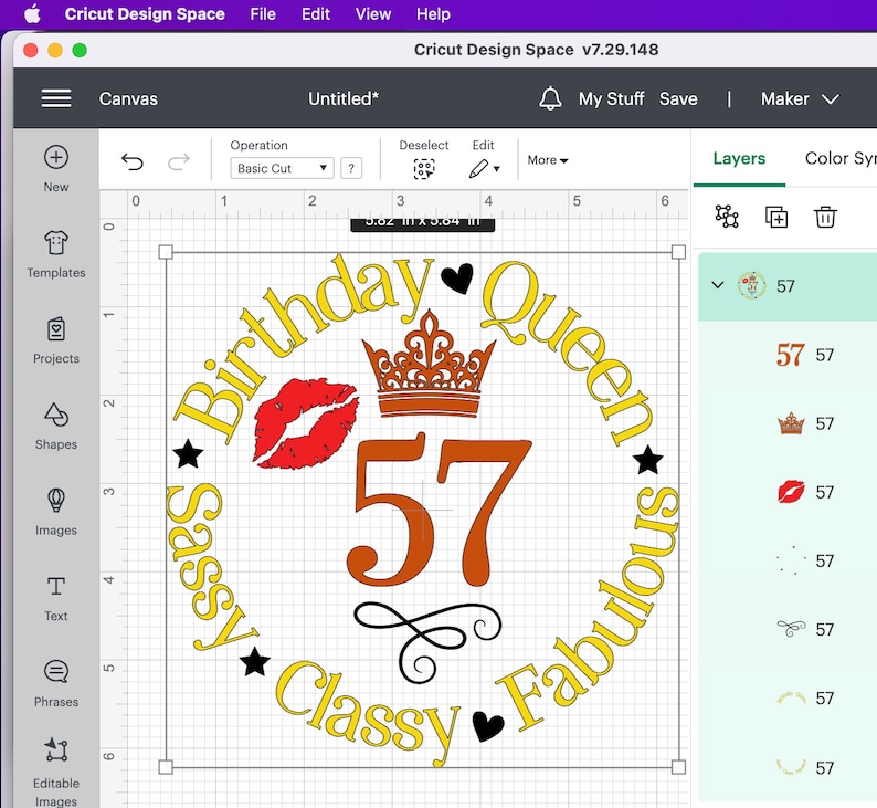 57 Sassy Classy Fabulous Svg 57th Birthday Svg 57th Birthday - Etsy