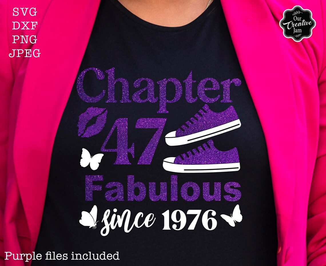 Chapter 47 Fabulous Since 1976 Svg, 47h Birthday Svg, Chapter 47 Svg ...