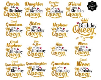 Brother of the birthday queen , Sister of the birthday queen , birthday queen shirts , queen birthday shirt ,birthday bundle