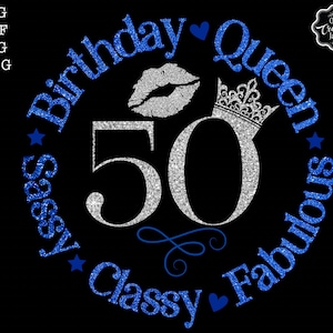 50 and fabulous svg, 50 and fab svg, 50th birthday svg for women, 50th birthday svg, 50 years old svg, fifty birthday svg, fabulous 50 svg