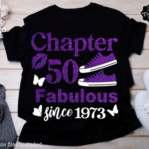 Chapter 50 Fabulous Since 1973 Svg, 50th Birthday Svg, Chapter 50 Svg ...