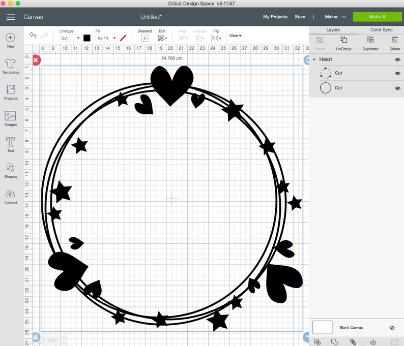 Puede incluir: Un dise&ntilde;o en blanco y negro con un c&iacute;rculo de doble contorno, rodeado de estrellas y corazones. El dise&ntilde;o est&aacute; sobre un fondo de cuadr&iacute;cula blanca.