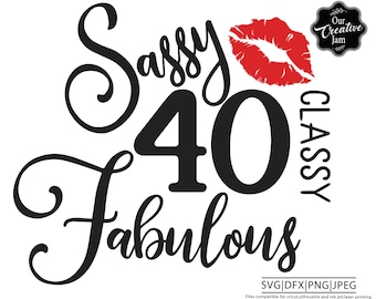 40 y fabuloso svg, fabuloso en 40 svg, 40 y fab svg, 40 cumpleaños svg para las mujeres, 40 cumpleaños svg, 40 años de edad svg, cuarenta svg cumpleaños,