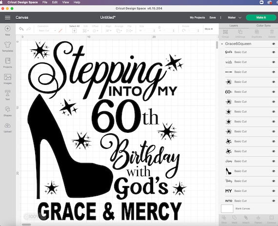 Stepping Into My 60th With God's Grace and Mercy SVG, 60th Stepping Into My 60th With God's Grace and Mercy SVG, 60th