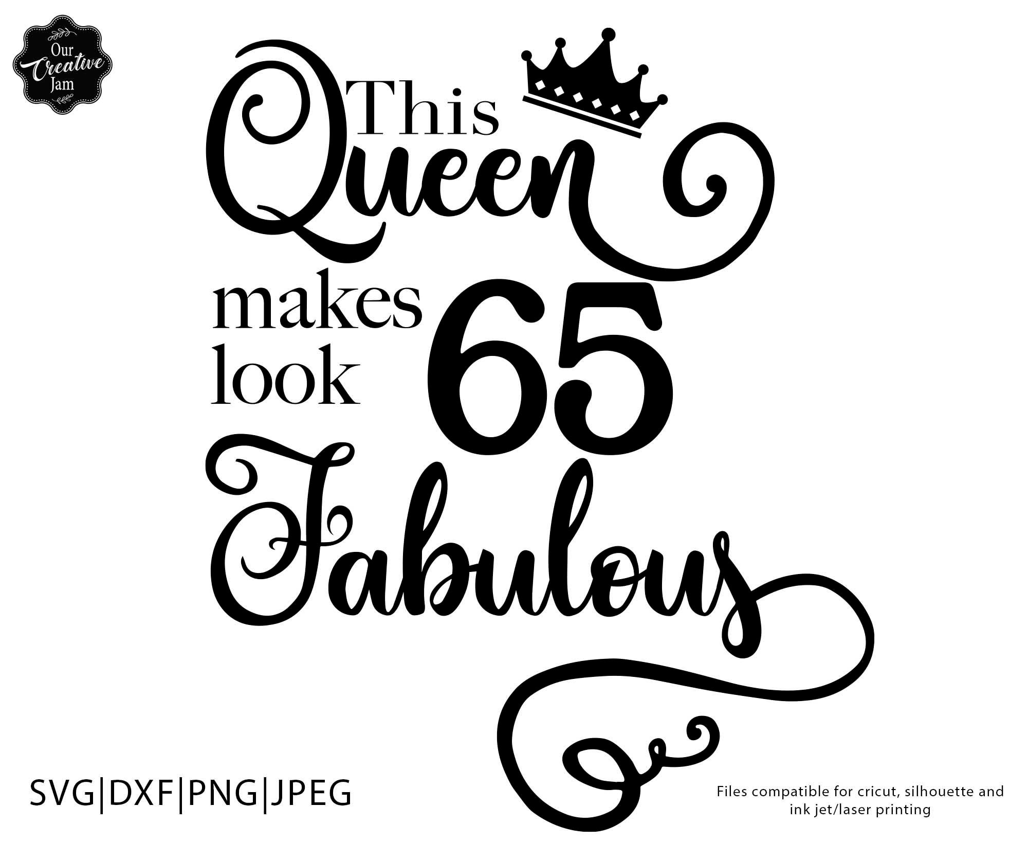 This Queen Makes 65 Look Fabulous Svg 65 And Fabulous Svg 65th Birthday this-queen-makes-65-look-fabulous-svg-65-and-fabulous-svg-65th-birthday