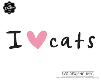I love cats svg, crazy cat lady svg, cat lover svg, cute cat clipart, cat tshirt design, cat lady svg, cat love svg, cat mom svg