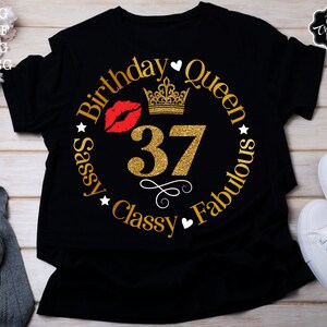 37 Sassy Classy Fabulous Svg, 37th Birthday Svg, 37th Birthday Png ...