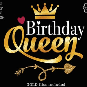 birthday queen crown svg, birthday queen with crown svg, birthday queen png, birthday lady svg, queen with crown png, queen with crown svg,