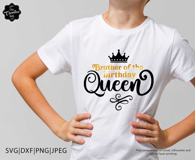 Download Brother of the birthday queen svg Birthday Queen svg | Etsy