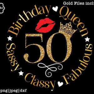 50 en fabulous svg, 50 en fab svg, 50e verjaardag svg voor vrouwen, 50e verjaardag svg, 50 jaar oud svg, vijftig verjaardag svg, fabulous 50 svg