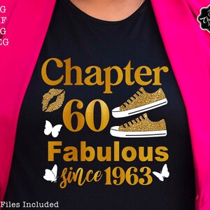 Chapter 60 Fabulous Since 1963 Svg, 60th Birthday Svg, Chapter 60 Svg ...