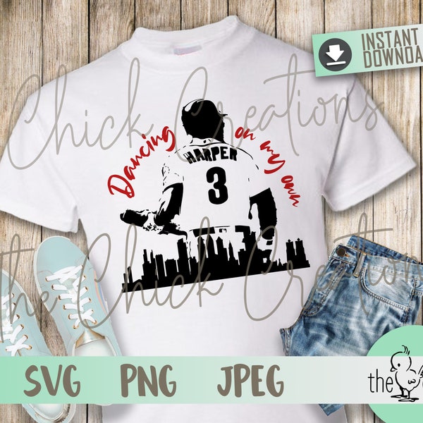 Dancing on my own Phillies shirt - SVG file ready to download!