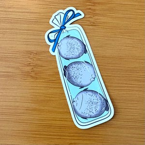 Seal cookies 7,5 cm glansig vinyldekal för laptop med vattenflaska