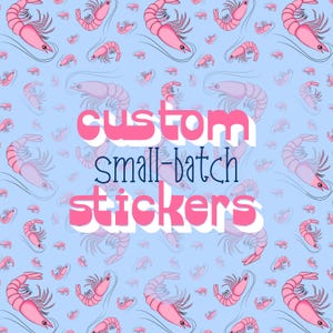 Pegatinas de vinilo personalizadas de tirada limitada: usted proporciona la imagen.