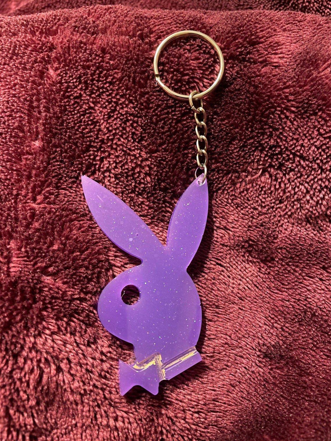 Playboy bunny key chain customizable Etsy