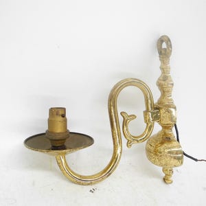 Vtg Brass wall Sconce, Home Decor, Vintage Wall decor