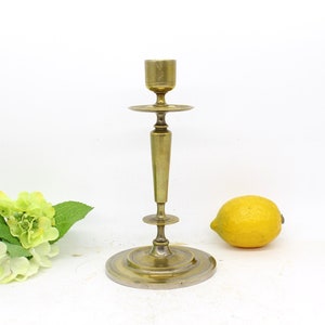 Vtg Brass Colour Metal Candlestick